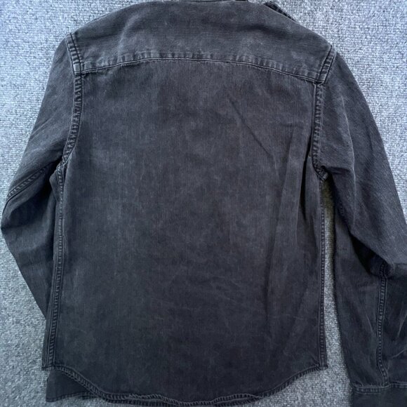 Lauren Ralph Lauren Button Up Shirt Dark Gray Small Cotton Long Sleeve Buttons - Picture 11 of 11